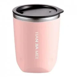 لیوان ماگ مسافرتی تیان جیا می مدل Office Cup 8928 300ml رنگ صورتی