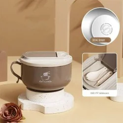 ظرف غذای چند منظوره 1300 میل مدل T1300 رنگ قهوه ای
