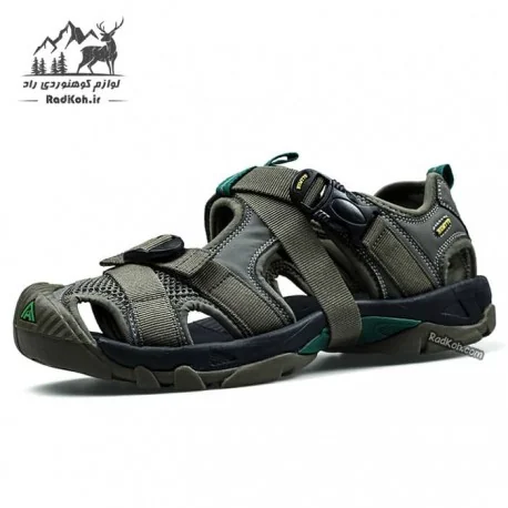 صندل پیاده روی مردانه هامتو مدل 710091A-3 رنگ سبز زیتونی