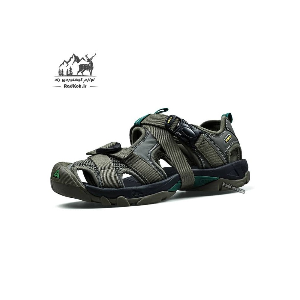صندل پیاده روی مردانه هامتو مدل 710091A-3 رنگ سبز زیتونی