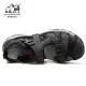 صندل طبیعت گردی مردانه هومتو مدل humtto 710091A-5 رنگ مشکی طرح دار/قرمز