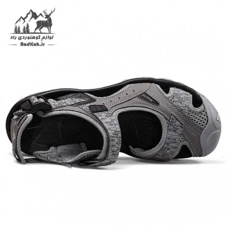 صندل طبیعت گردی مردانه هومتو مدل 9601-3 رنگ خاکستری تیره