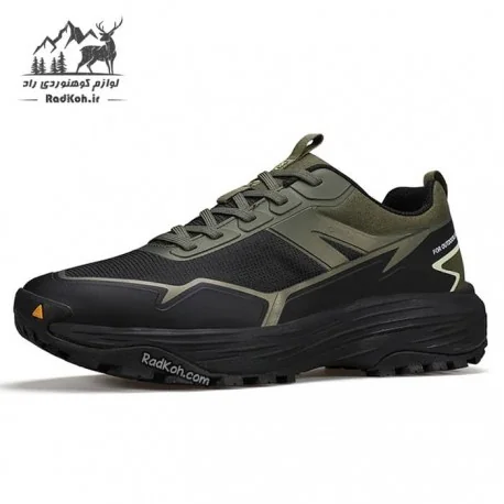 کفش پیاده روی مردانه هامتو مدل 350497A-3 رنگ مشکی/سبز