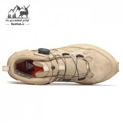 کفش طبیعت گردی مردانه هامتو مدل 240351A-4 بند دیسکی رنگ خاکی روشن