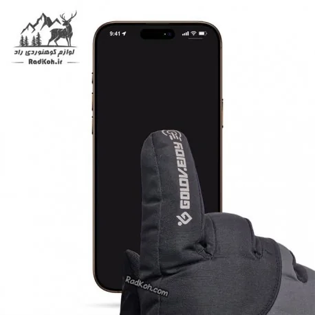 دستکش کوهنوردی پنج انگشتی Golov.ejoy کد SK03 رنگ مشکی/خاکستری