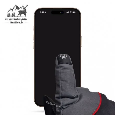 دستکش مردانه Golov.ejoy کد SK03 رنگ خاکستری/قرمز