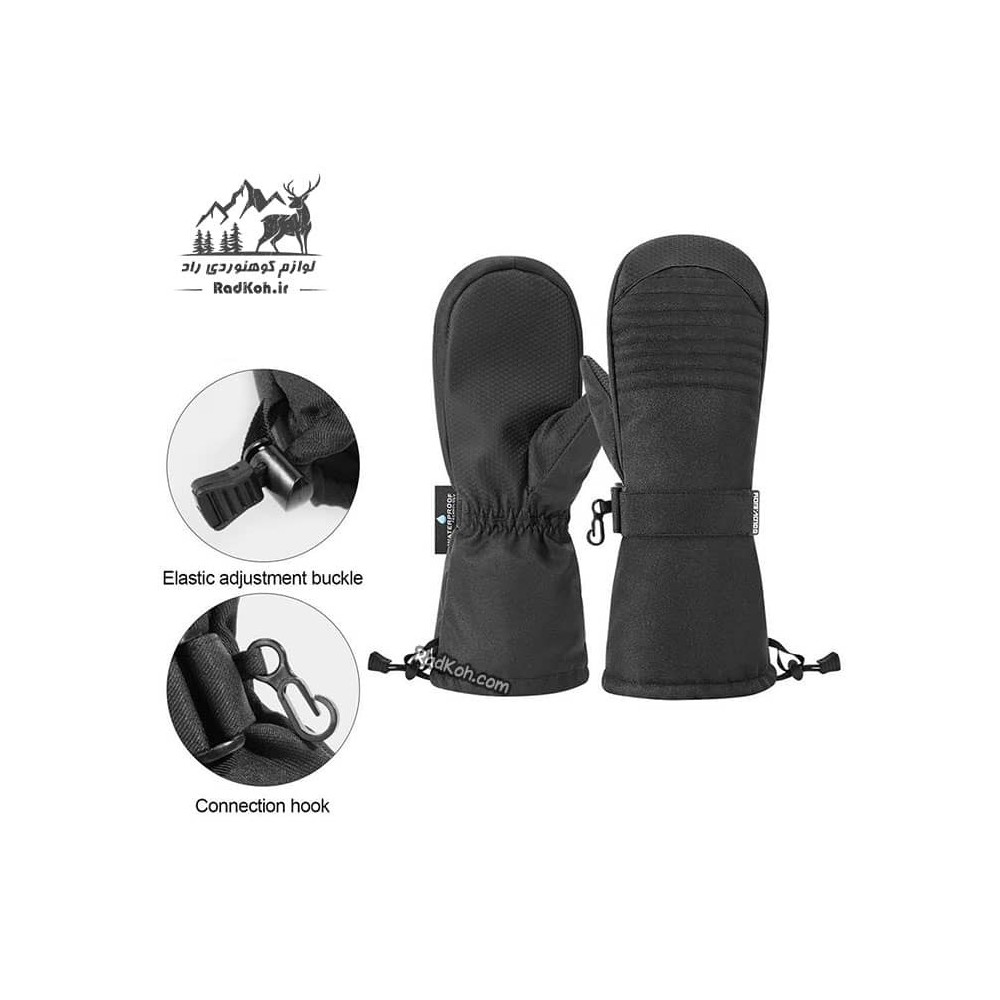 دستکش کوهنوردی گورتکس Golov.ejoy کد SK08 رنگ مشکی