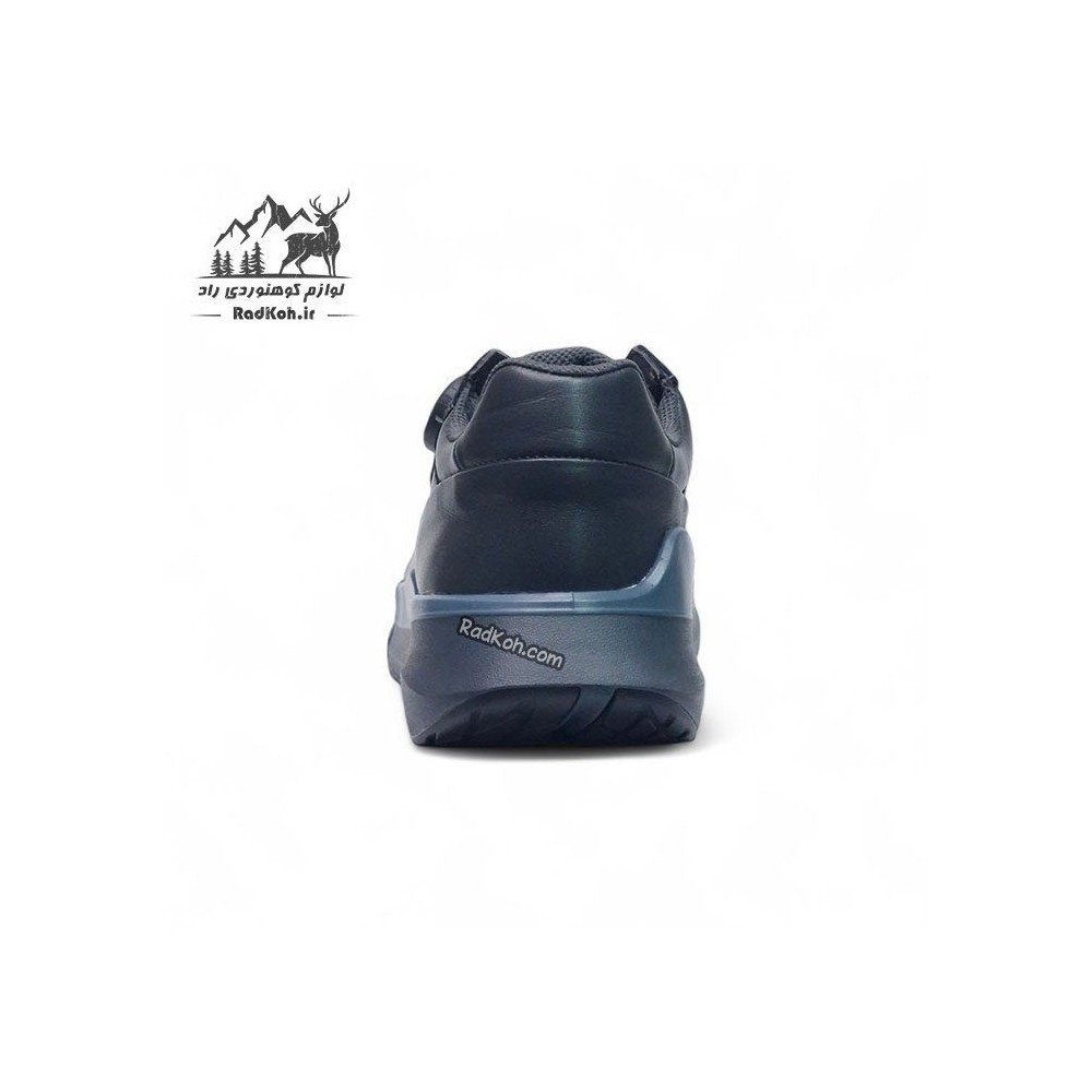 کفش چرم هامتو مردانه مدل 350599A-2 بند دیسکی رنگ خاکستری تیره