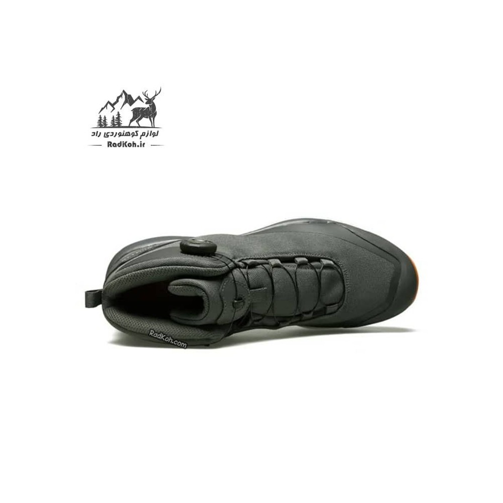 کفش پیاده روی مردانه هومتو مدل humtto 220838A-2 بند دیسکی رنگ خاکستری/نارنجی