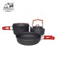 ست ظروف دو نفره اسنوهاک مدل SN.D55A رنگ قرمز