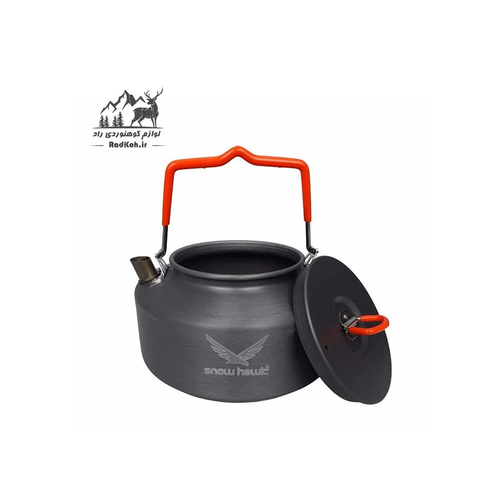 ست ظروف درب فلزی اسنوهاک مدل SN.D55A رنگ قرمز