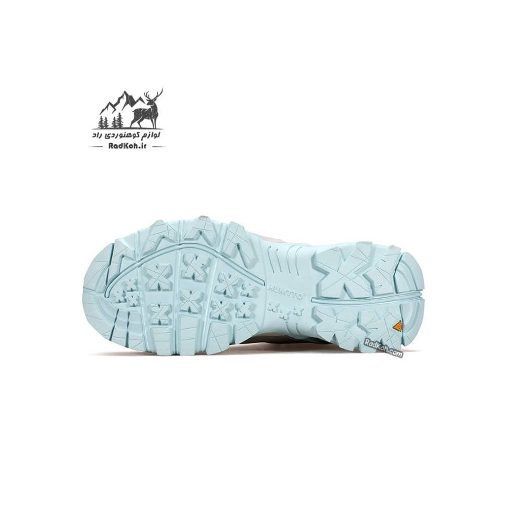 کفش زنانه 250290B-3 رنگ طوسی/آبی فیروزه ای
