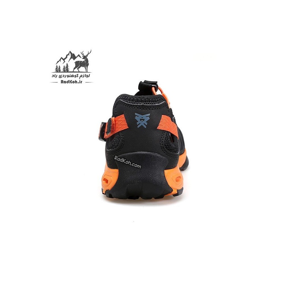 کفش صندل پیاده روی هومتو مردانه مدل 610395A-3 رنگ مشکی/نارنجی