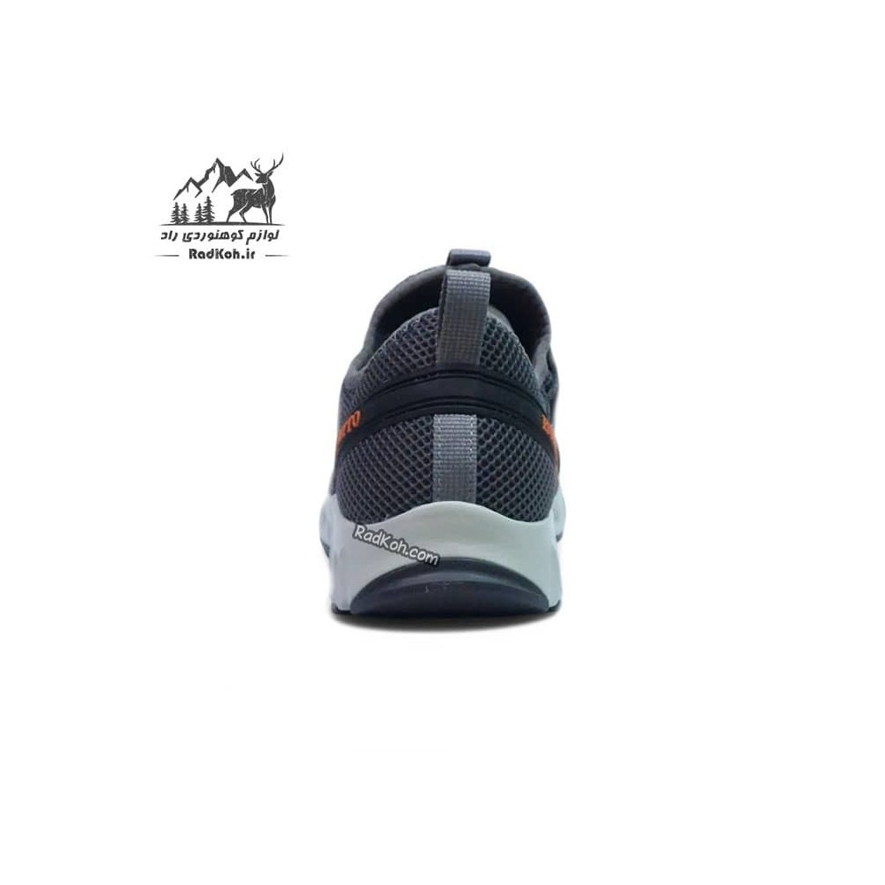 کفش پیاده روی هامتو مردانه مدل 610049A-5 رنگ خاکستری تیره/نارنجی
