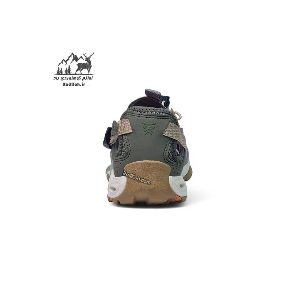 صندل هومتو مردانه مدل 610395A-9 رنگ طوسی/سبز