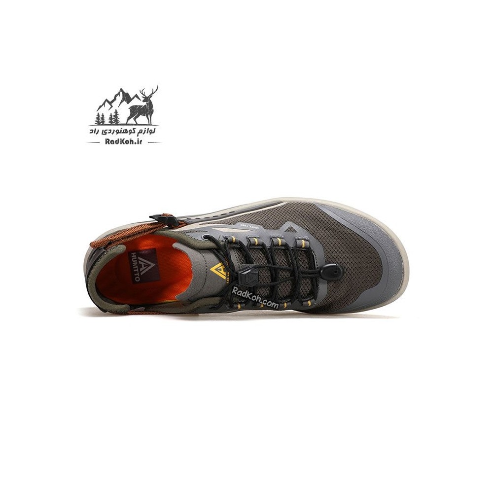 کفش پیاده روی مردانه هامتو مدل 360890A-4 رنگ خاکستری/سبز