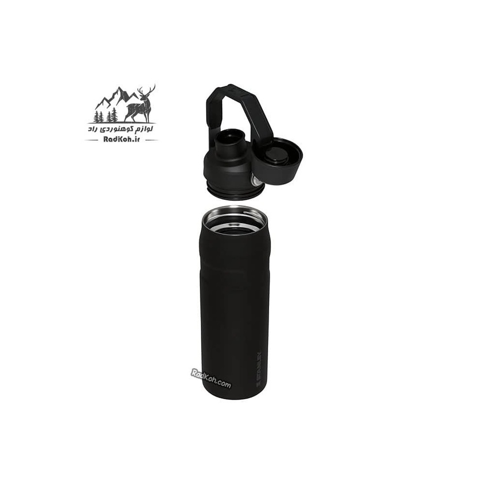 قمقمه 600 میلی لیتر استنلی مدل 0.6L ICEFLOW BOTTLE رنگ مشکی