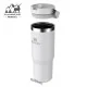 تراول ماگ 880 میلی لیتر استنلی نی دار مدل FLIP STRAW TUMBLER 0.88L رنگ سفید