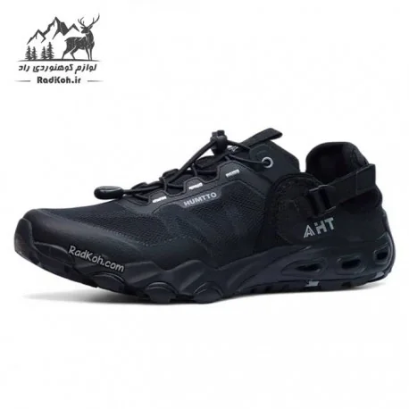 کفش صندل طبیعت گردی مردانه هامتو مدل 640717A-5 رنگ مشکی