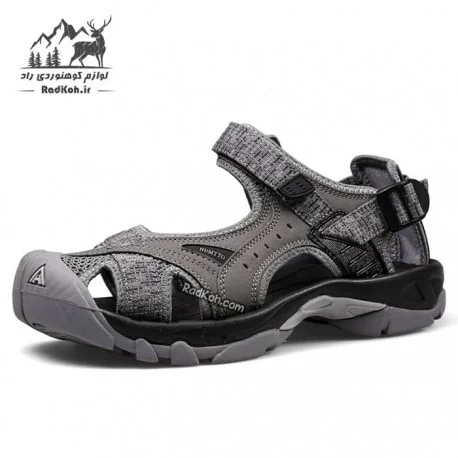صندل طبیعت گردی زنانه هامتو مدل 9602-19 رنگ خاکستری تیره