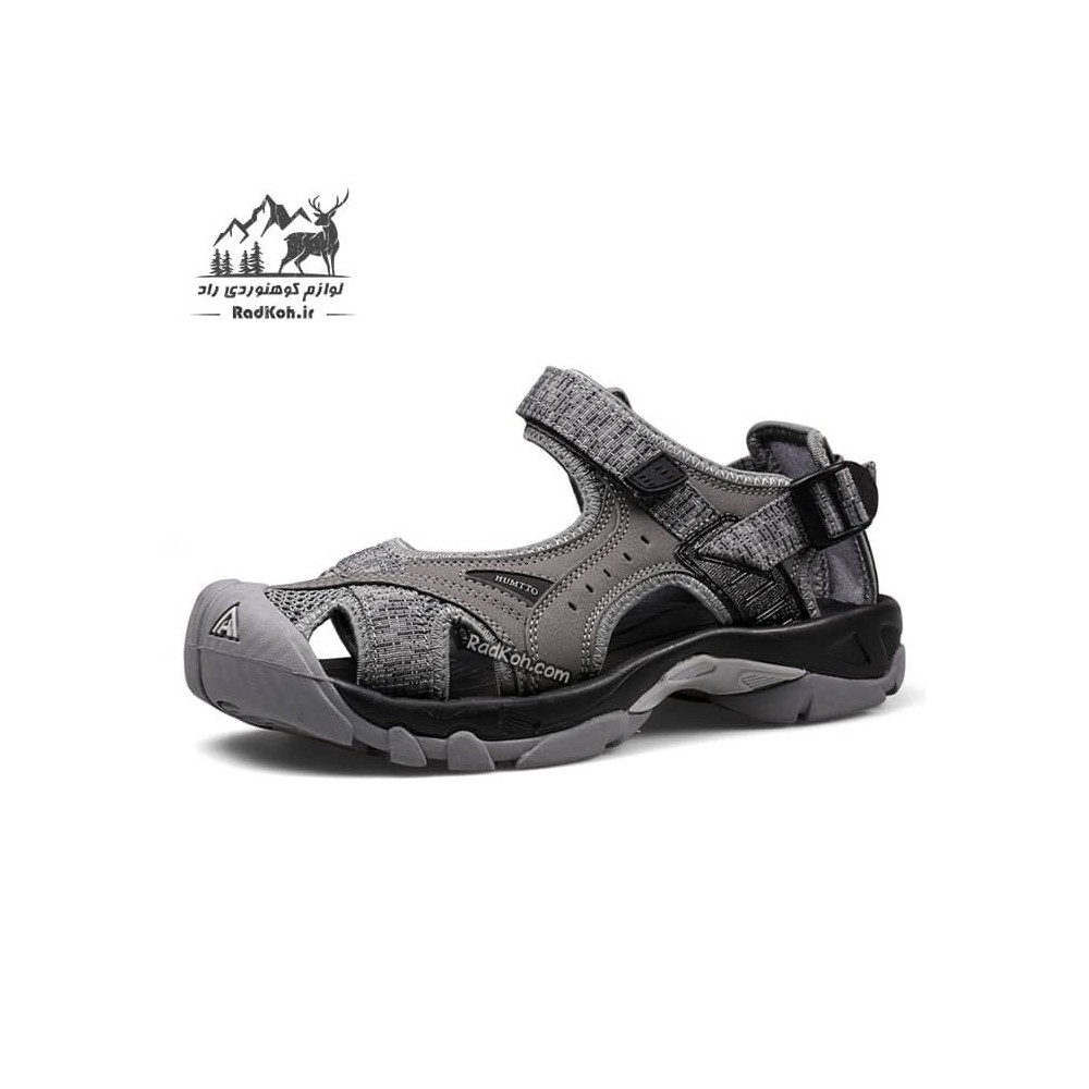 صندل طبیعت گردی زنانه هامتو مدل 9602-19 رنگ خاکستری تیره
