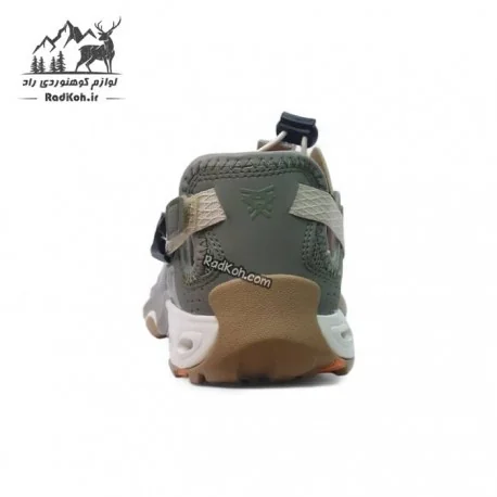 کفش صندل طبیعت گردی مردانه هامتو مدل 640717A-1 رنگ طوسی/سبز