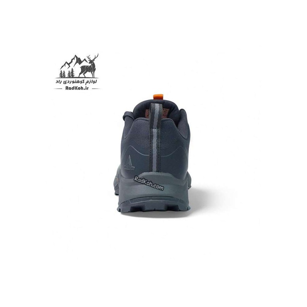 کفش طبیعت گردی مردانه هامتو مدل 110396A-19 رنگ خاکستری تیره/نارنجی