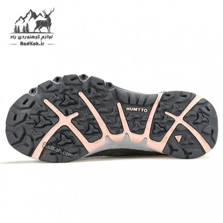 کفش صندل طبیعت گردی زنانه هامتو مدل 660958B-4 رنگ خاکستری/صورتی روشن