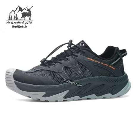 کفش رویال سالامان مردانه کد SLM97116M2 رنگ خاکستری تیره