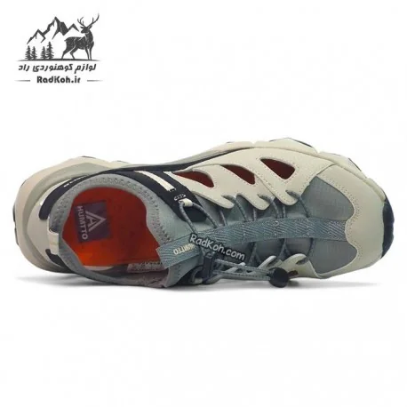 کفش صندل طبیعتگردی مردانه هامتو مدل 360548A-1 رنگ طوسی/بژ