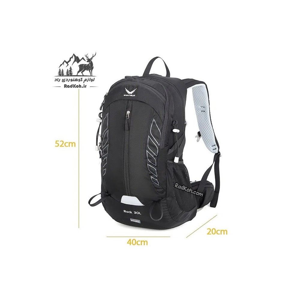 کوله پشتی مردانه 30 لیتر اسنوهاک مدل ROCK کد SN-B3120 رنگ مشکی