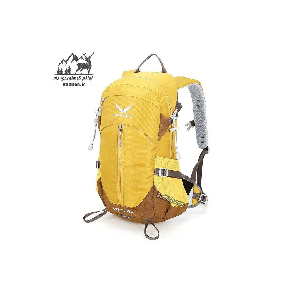 کوله پشتی کوهنوردی اسنوهاک 24 لیتری مدل light کد SN-B3126-1 رنگ زرد