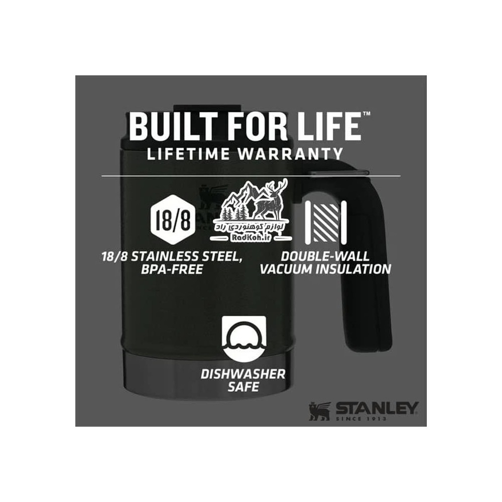 مشخصات Stanley Classic The Big Grip Camp Mug 0.47 L /16 oz