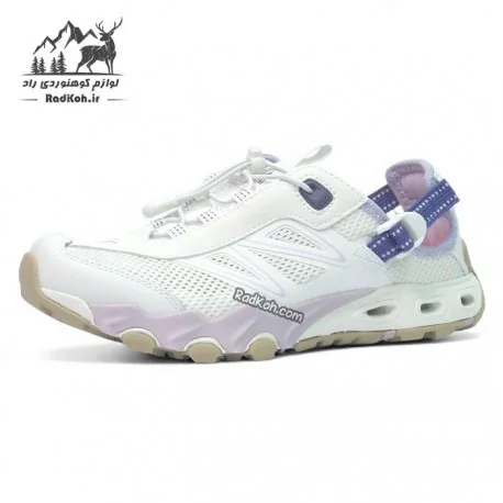 کفش صندل هومتو زنانه مدل 660958B-14 رنگ سفید/یاسی(بنفش)