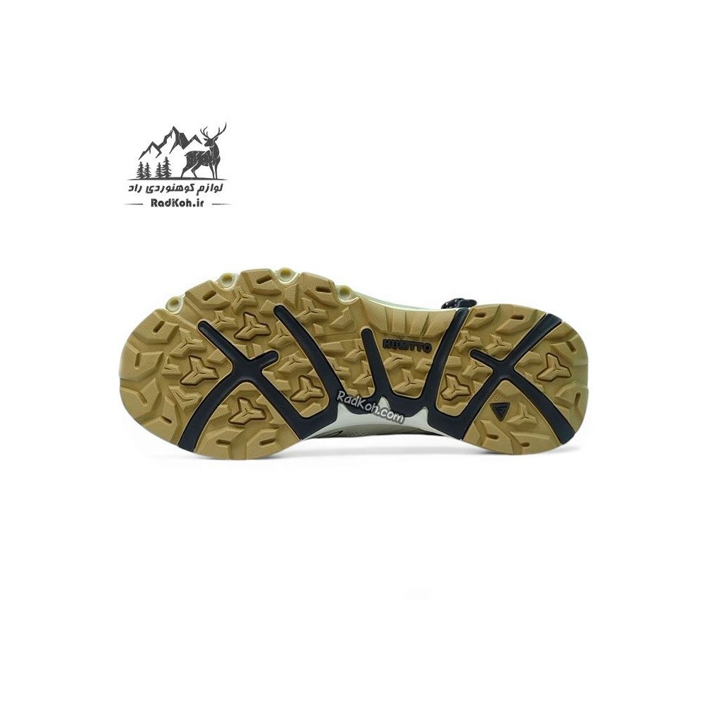 کفش صندل هومتو مردانه مدل 660958A-8 رنگ خاکستری تیره/کرم(بژ)