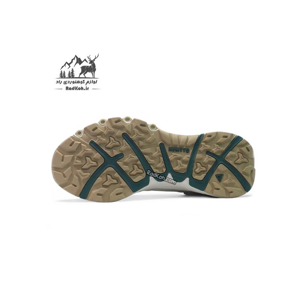 کفش صندل زنانه هامتو مدل 660893B-9 رنگ کرم(بژ)/سبز