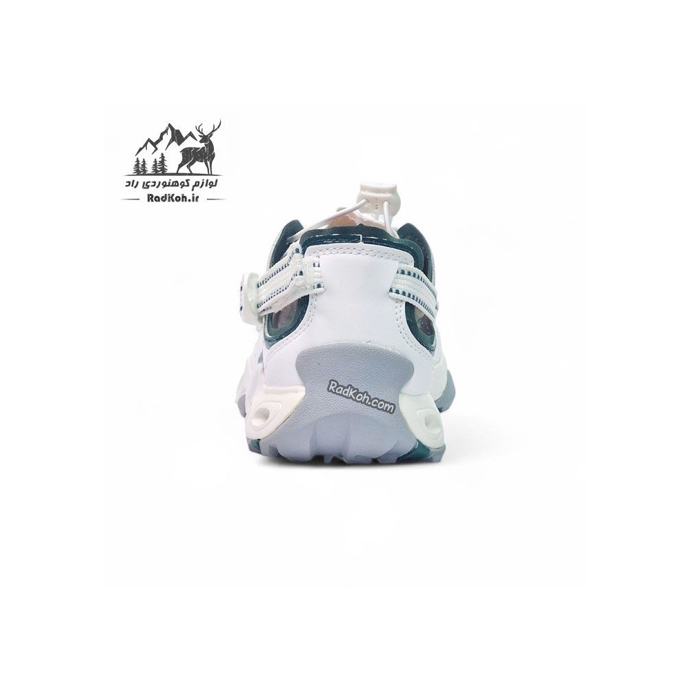 کفش صندل طبیعت گردی زنانه هامتو مدل 660893B-11 رنگ سفید/سبز