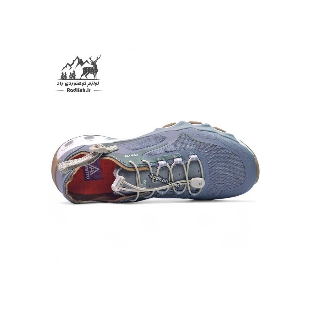 کفش طبیعت گردی مردانه هامتو مدل 660893A-6 رنگ طوسی/سبز