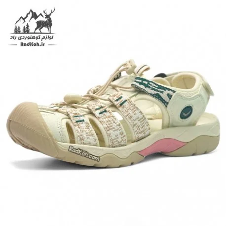 صندل کوهنوردی زنانه اسنوهاک مدل carcross کد SN-S1278W-1 رنگ کرم(بژ)/سبز