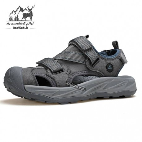 صندل پیاده روی مردانه هامتو مدل 760393A-2 رنگ خاکستری تیره