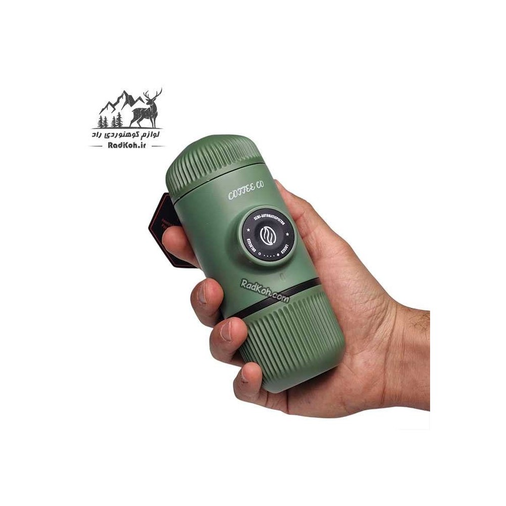 اسپرسو ساز مسافرتی مدل coffee co کد 2-6230078-80 رنگ سبز زیتونی
