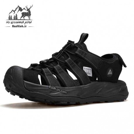 صندل جلو بسته مردانه هامتو مدل 760289A-1 رنگ مشکی