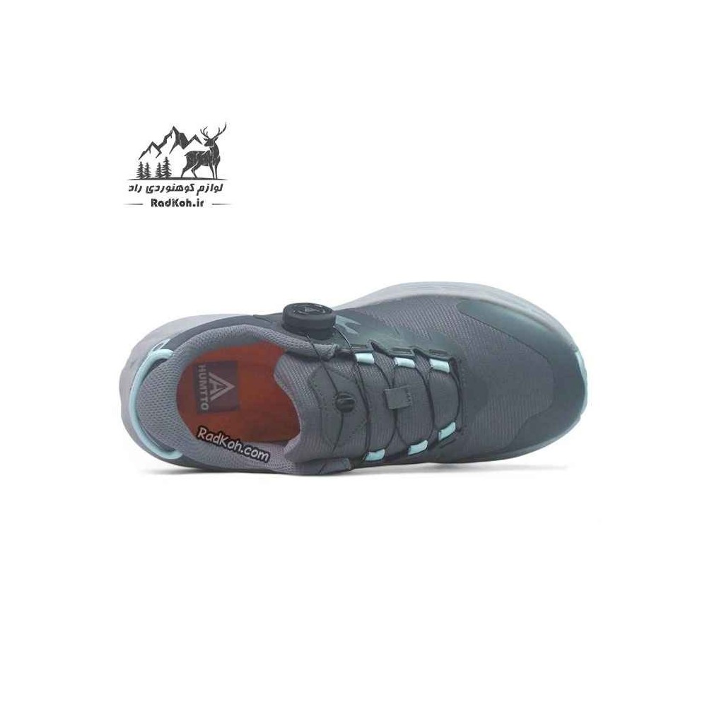 کفش رانینگ زنانه هامتو مدل 350446B-2 بند دیسکی رنگ خاکستری تیره