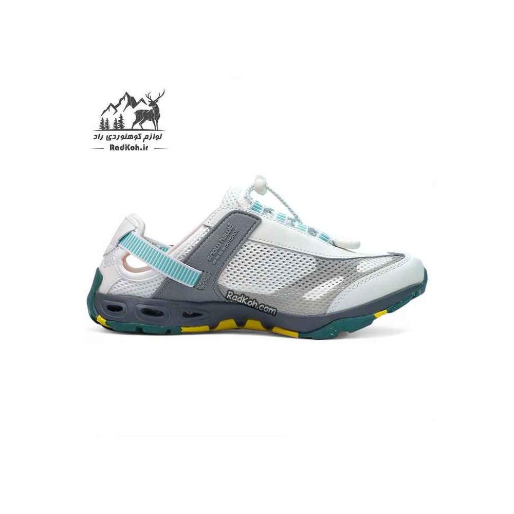 کفش صندل پیاده روی زنانه اسنوهاک مدل bruny کد SN-S1260W-4 رنگ سفید/طوسی