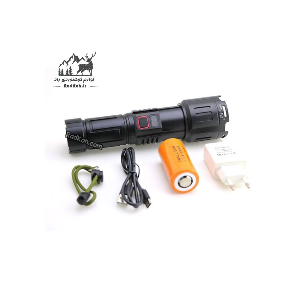 چراغ قوه اسمال سان زوم دار کد ZY-T290-1 رنگ مشکی