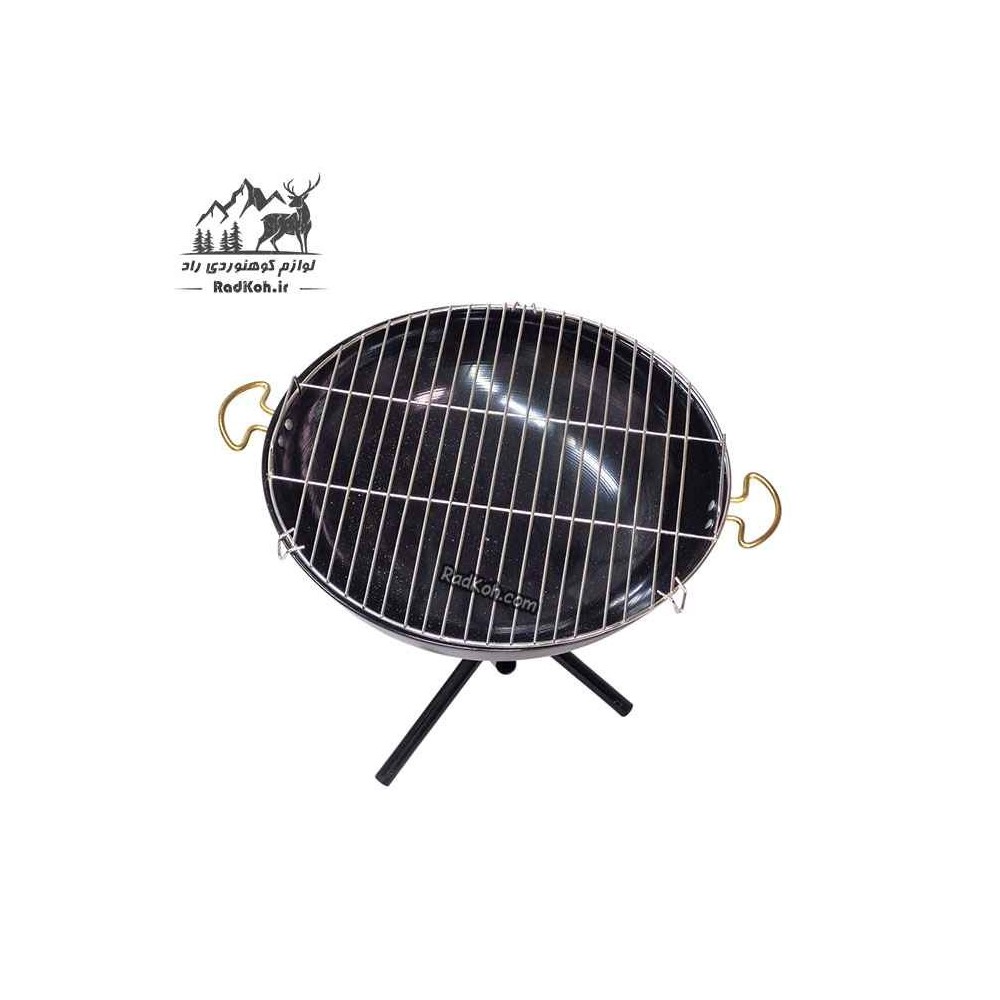 کباب پز تاشو زغالی کد 64859 رنگ مشکی