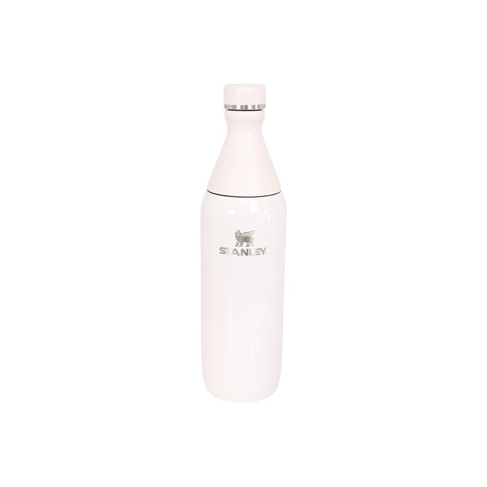 بطری استنلی 590 میلی لیتر مدل slim bottle رنگ صورتی روشن