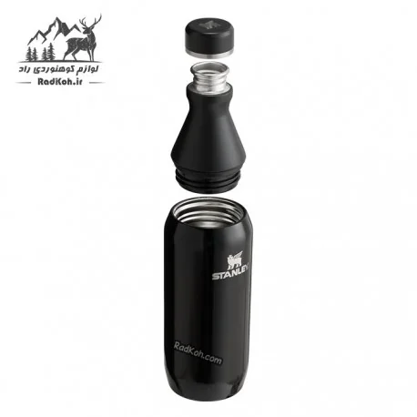 قمقمه استنلی 355 میلی لیتر مدل slim bottle دارای درب 2 تکه