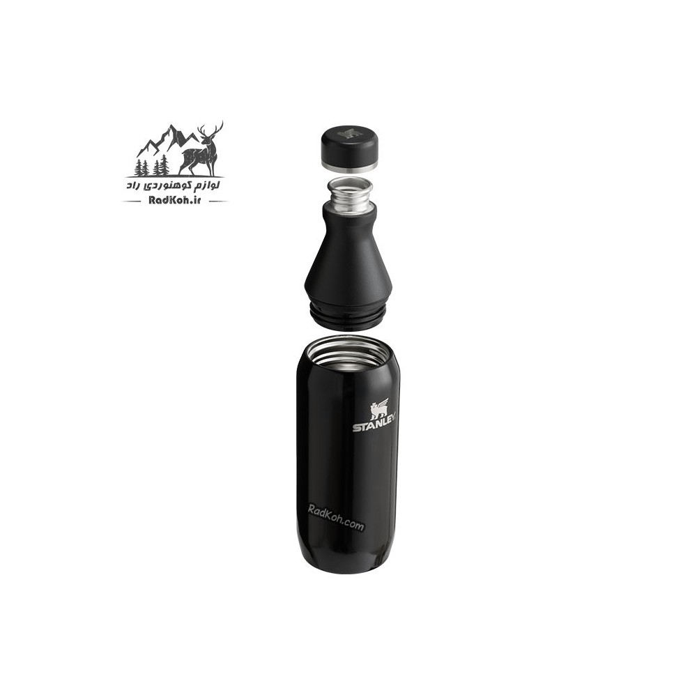 قمقمه استنلی 355 میلی لیتر مدل slim bottle دارای درب 2 تکه