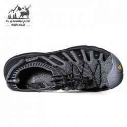 صندل پیاده روی مردانه هومتو مدل humtto 710096A-1 رنگ خاکستری تیره